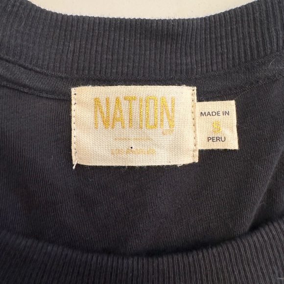 Nation LTD Black Cap Sleeve Blouse - Picture 5 of 6